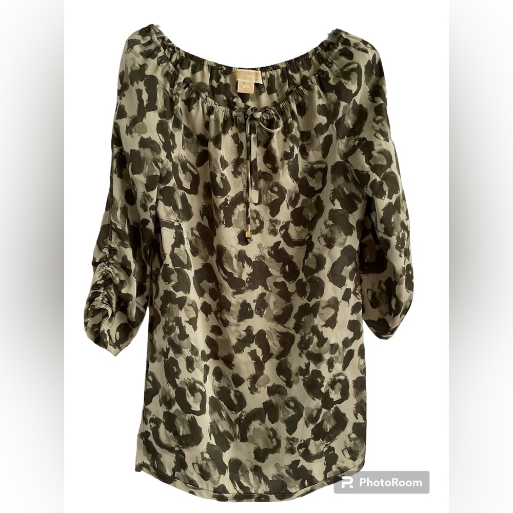 Michael by Michael Kors Olive Tunic Top Size Small